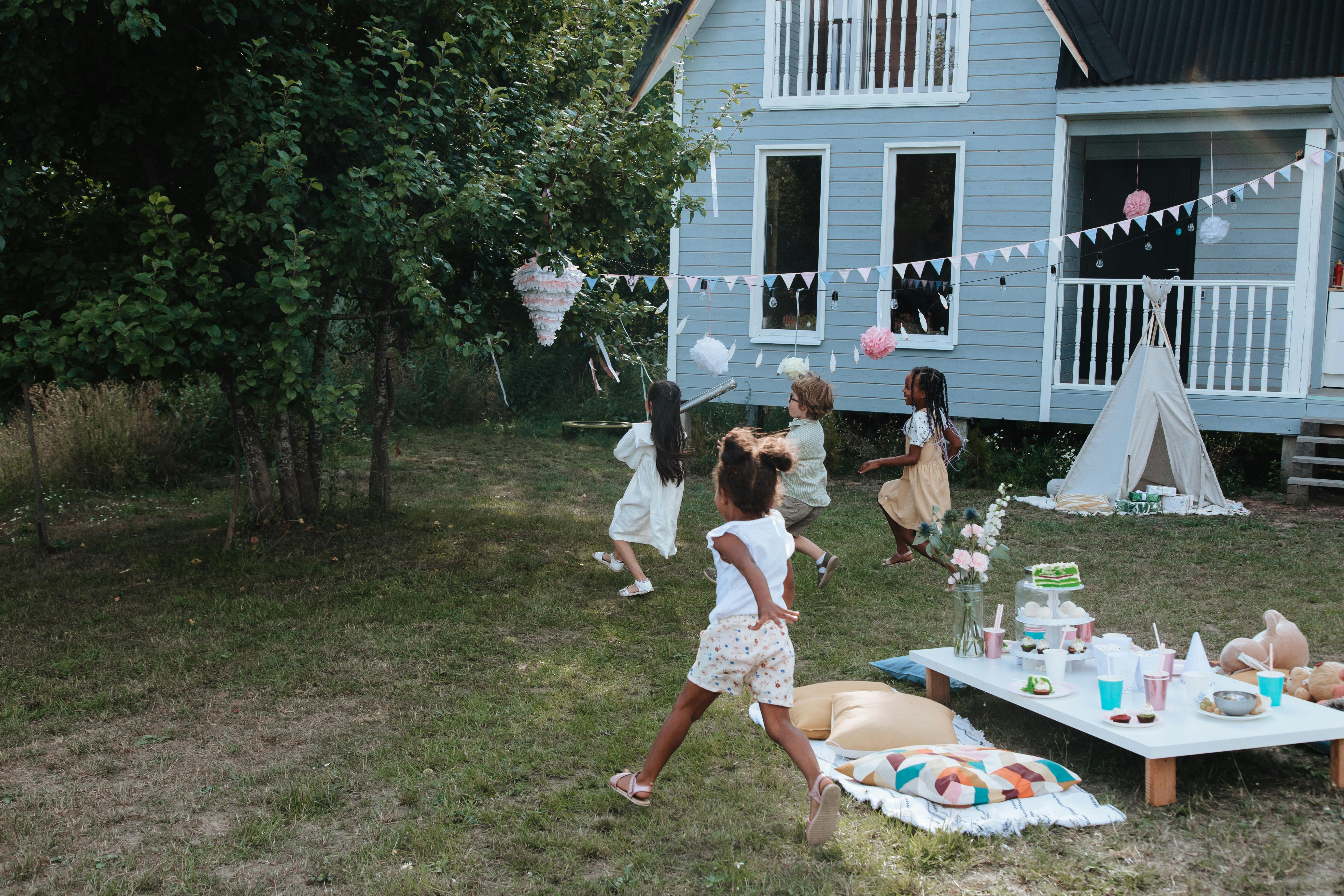 Anniversaire nature enfant au jardin